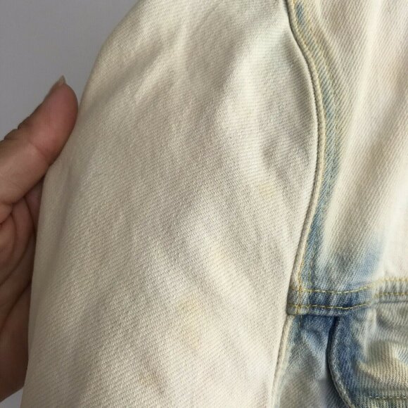 3x1 Womens Tie Dye Denim Jean Jacket Size XS White Buttons - Picture 5 of 7